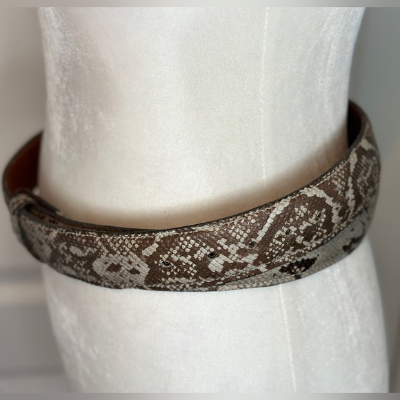 CALZADO ARAUZ Genuine Natural Python Snakeskin Leather Belt (49”) - Picture 5 of 9
